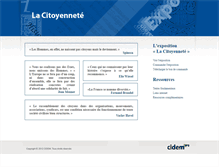 Tablet Screenshot of citoyennete.cidem.org