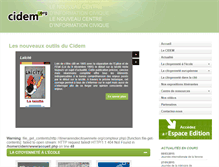 Tablet Screenshot of cidem.org